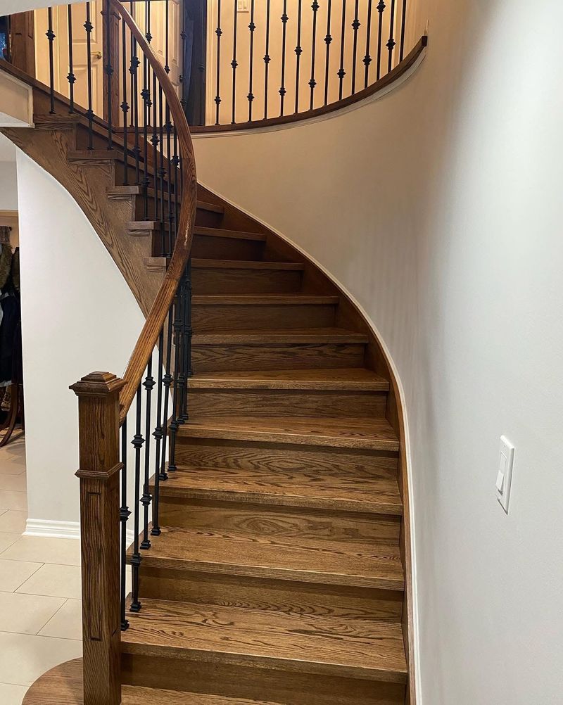 Refinished
						staircase 