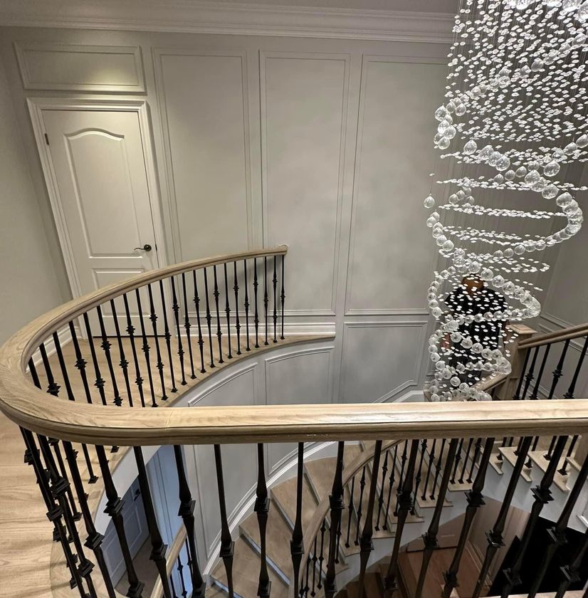 Wooden
						staircase