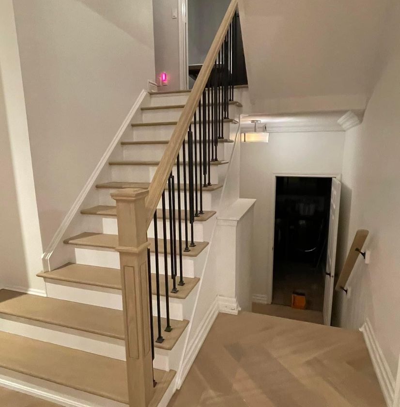 Wooden
						staircase