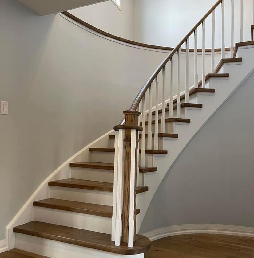 Wooden
						staircase