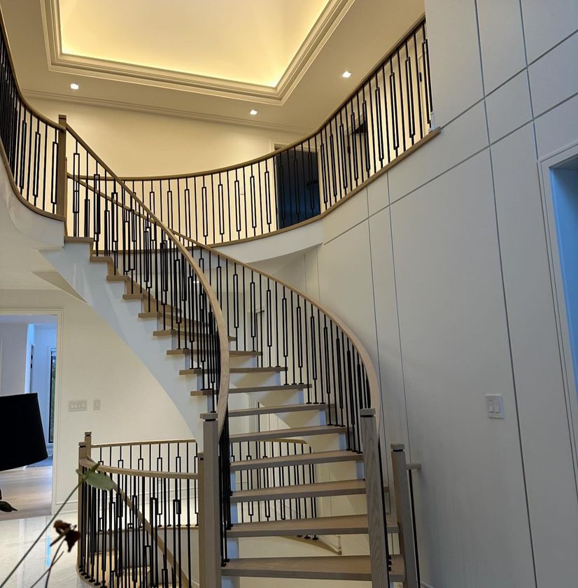 Wooden
						staircase