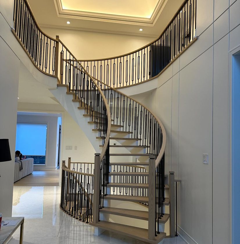 Wooden
						staircase
